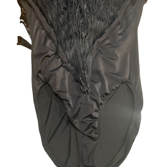 VTG black Flapper fringe dance costume - Picture 2 of 11